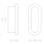 Ława do masażu w saunie - owalna