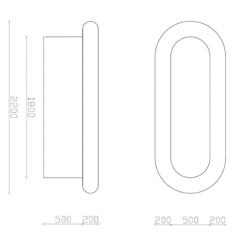 Ława do masażu w saunie - owalna