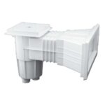 Skimmer do basenów foliowych Emaux EM0140-SV Wide, wstawki mosiężne