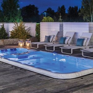 Jacuzzi ogrodowe z hydromasażem