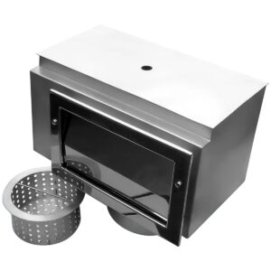 Skimmer do basenu beton/folia Aquaviva Standard AISI 304 (450х250 mm), kwadratowa osłona