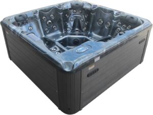 Jacuzzi z hydromasażem Aquajoy Santorini (220х220х95 cm), opal ciemny