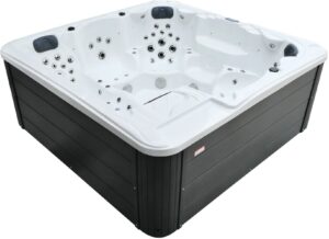Jacuzzi z hydromasażem Aquajoy Borneo (230х230х96 cm), marmur srebrnobiały
