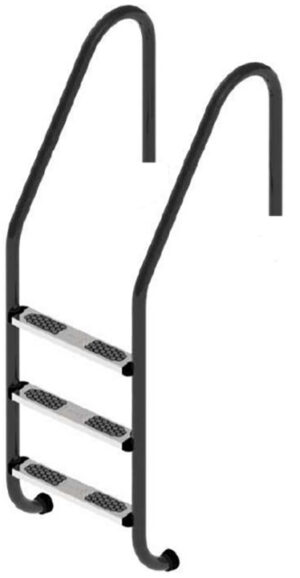 Drabinka do basenu Flexinox Standard Nero (3 stopnie) Black, AISI-316L
