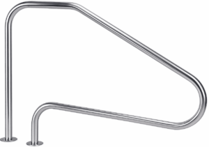 Poręcz basenowa Flexinox 87168019 do schodów rzymskich FX-01 (1255 mm, kotwa, AISI-316L)