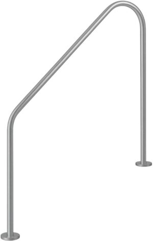 Poręcz basenowa Flexinox 87162260 do schodów rzymskich 2-BEND (1829 mm, kołnierz, AISI-316L)