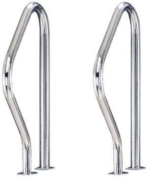 Poręcz basenowa Flexinox dwuczęściowa, długość 440 mm, AISI-316L (2 szt.)