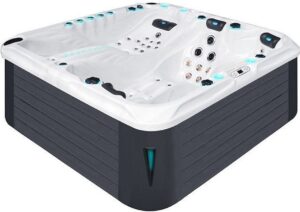 Jacuzzi z hydromasażem Passion Spas Euphoria Mighty Wave (230x230x91 cm), srebrno-biały