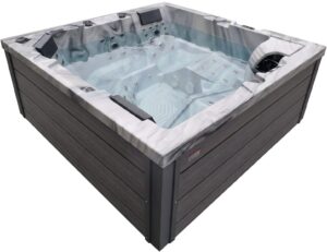 Wanna SPA z hydromasażem Aquajoy Monaco Odyssey (220х220х90 cm), z głośnikami i podświetleniem LED + Jet LED