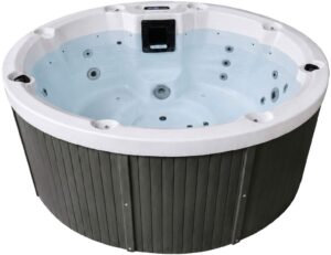 Wanna SPA z hydromasażem Aquajoy Lagoon Air (195x82 cm), marmur srebrnobiały